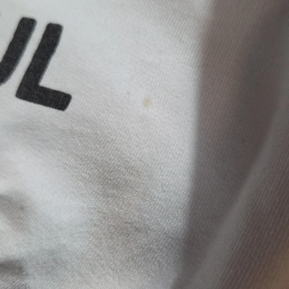 Anine Bing White Crewneck Sweater with Black Text